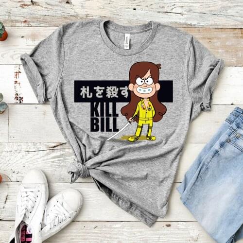 2020 Funny Mabel Graphic Tee Movie Kill Bill Inspired T-shirt Cute Girls Shirt Parody Anime Cartoon Shirts Ulzzang Women Shirts
