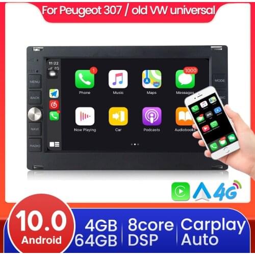 4G LTE 2 din Android 10 Car Radio GPS Multimedia Player For VW Volkswagen GOLF POLO TRANSPORTER Passat b5 BORA MK5 SHARAN JETTA