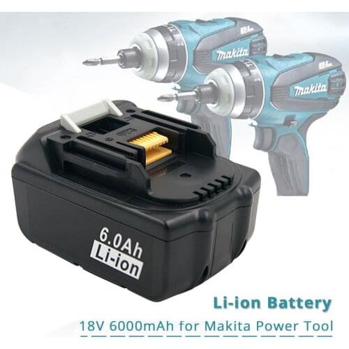 6000mAh Lithium Ion Rechargeable Replacement for Makita 18V Battery BL1850 BL1840 BL1830 BL1850 LXT400 Cordless Power Tools
