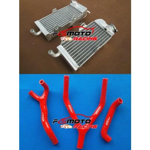 Aluminum Radiator For Yamaha YZ125 YZ125K YZ125L 1984 1985 2-STROKE YZ 125 K/L 84 85 OR WITH Silicone Hose