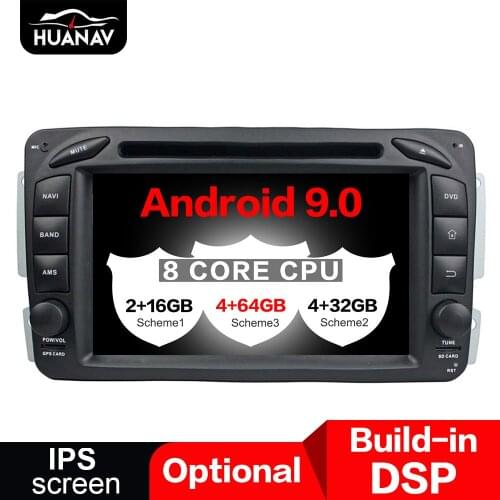 DSP Android 9.0 Car GPS Navigation DVD Player For Benz ML W163/CLK W2092002-2005 C-Class W203 SLK radio player multimedia Stereo
