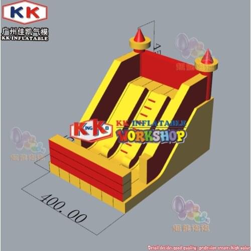 Kuwait Large inflatable bouncy castle slides for adult or kids inflatable home slide