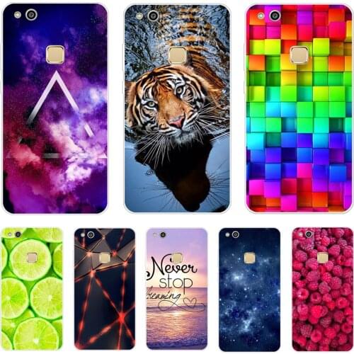 Case For Huawei P10 Lite Paint Back Silicone Cover for Huawei P 10 Lite 5.2"Soft TPU Shells Coque for huawei p10 lite fundas Bag