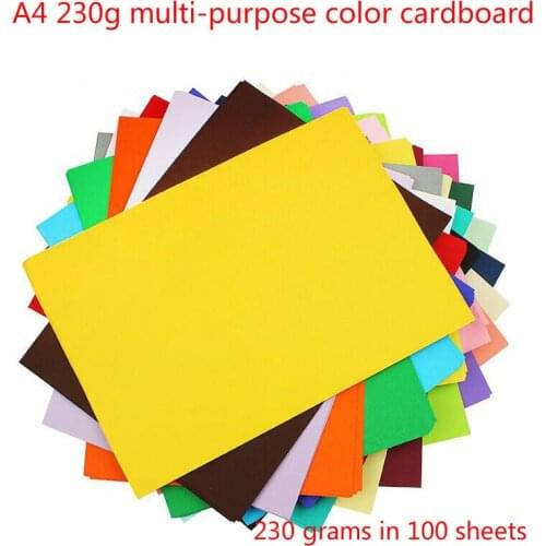 A4 100 sheets 230 grams of colored paper imported color art in Holland card hard manual printing color cardboard Children Manual