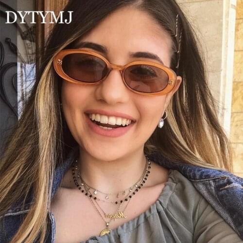 DYTYMJ Small Frame Sunglasses Women Luxury Brand Designer Sun Glasses for Men Fashion Retro Oval Glasses Vintage Oculos De Sol