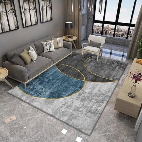 Geometric light luxury soft carpet non-slip area carpet restaurant home bedroom carpet floor treadmill outdoor terrace