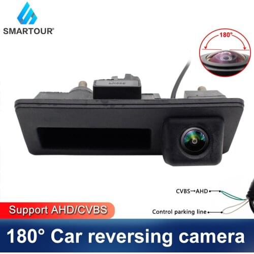 Smartour CCD 180 degree Fisheye Car Rear View Camera Reversing Backup for VW Passat Golf Polo Tiguan B6 B7 Audi A3 A4 A5 A6 S5