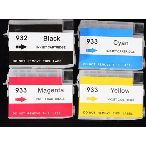 932XL 933XL Refillable Ink Cartridges For HP 933 932 Cartridge For HP Officejet 7110 H812a 7610 6100 6600 6700 With Chips