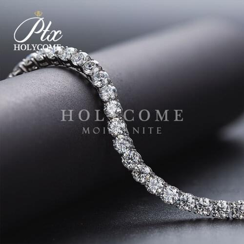 Classical 18K White Gold Hot Sale 6.5mm 180mm Holycome Jewelry D VVS1 Round Cut Loose Ring Jewelry Supplier Free Carving