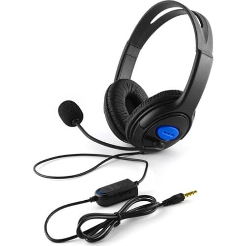 Computer Headset On-ear Headphones with Built-in Mic Wired Headphones with Flexible Boom for PC Travel Work