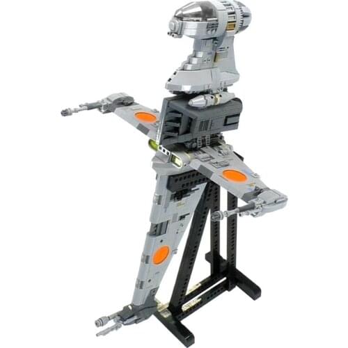 MOC Space Station Astronaut Station Warehouse Bricks Set The B-wing Mobile Building Block with Mens Collection Childrens Toys