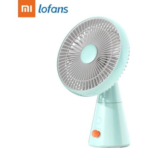 Xiaomi Lofans Desktop Fan Circulating Fan Desktop Ventilador USB Charge Mini Hold Electric Fan Low Noise For Office Bedroom