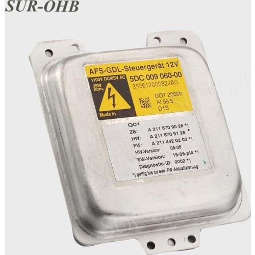Genuine Replacement 5DC 009 060-00 Xenon D1S AFS GDL Stuergerat 5DC00906000 D1R HID 12V Ballast FOR Limousine A2118709026 CAR