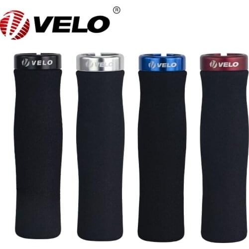 Genuine Velo Grips Bicycle Handlebar Covers Bar End Non-slip Mountain Folding Bike Sponge Grips Shock Absorbing Lockable Covers
