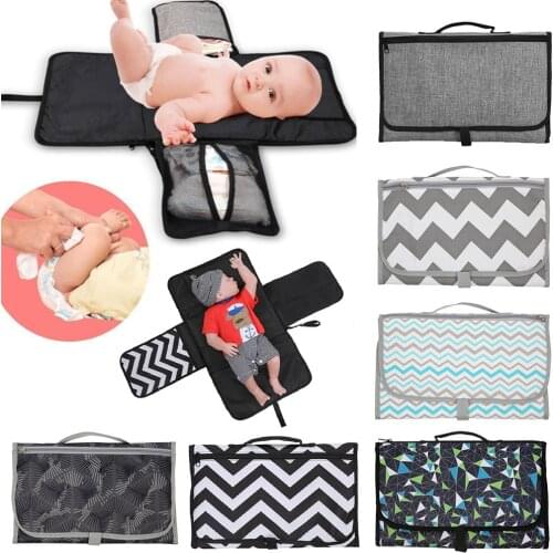 New 3 in 1 Waterproof Changing Pad Diaper Travel Multifunction Portable Baby Diaper Cover Mat Clean Hand Folding Diaper Bag