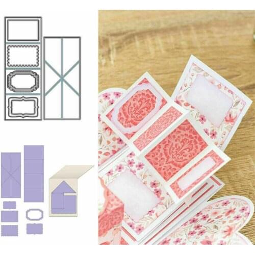 Twist Pop-Up Card Stencil Metal Cutting Dies Scrapbooking Paper Craft Making