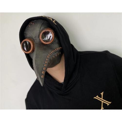 SCP 049 mask Plague Doctor Beak mask Funny Medieval Steampunk Halloween SCP Foundation Event Cosplay Props Long nose masks