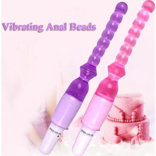 Sex Shop Jelly Anal Beads Butt Plug Vibrator Women G-Spot Anal Massager Prostate Adult Products Vibrator Sex Toys For Woman