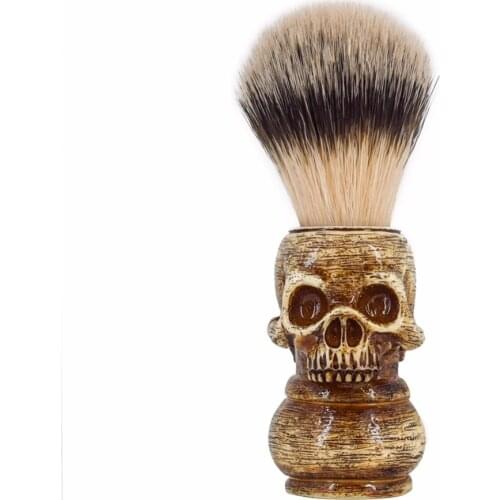 RIVER LAKE Wet Shaving Brush Animal Hair Bristles for Mens Beard Moustache DE Double Edge Blade Safety Razor Straight Shaver