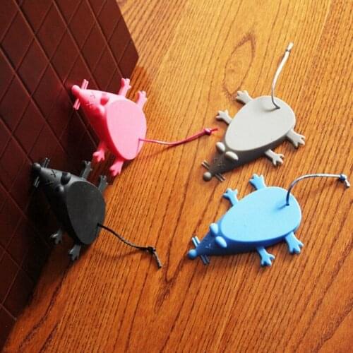 Silicone Rubber Mouse Door Stop Wedge Novelty Door Stay Furniture Accessories Bedroom Door Wedge Doorstop Home Office Tools