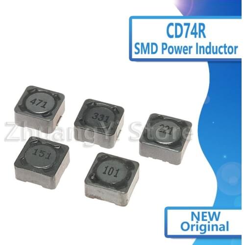 10PCS Inductor CD74R Power Inductance SMD 7*7*4MM 2.2UH 3.3UH 4.7UH 6.8UH 10UH 15UH 22UH 33UH 47UH 68UH 100UH 150UH 330UH 470UH