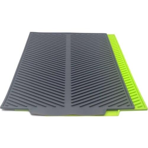 Drain Rack Silicone Dish Drainer Tray Large Sink Drying Rack Worktop Organizer Drying Rack for Dishes Tableware