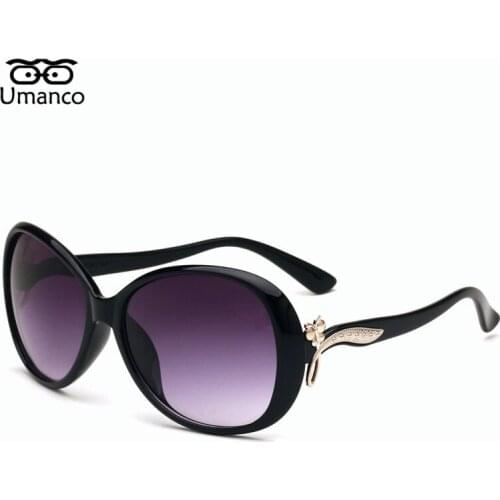 Umanco New Arrival Oversized Frog Sunglasses Women Butterfly Flower Charm Colorful Female Eyewear UV400 Anti Blue Ray Goggles