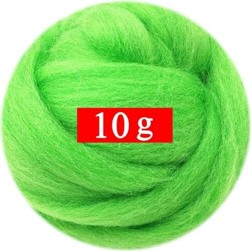 10g Felting Wool (40 Colors) 19 Microns Super Soft Natural Wool Fiber for Needle Felting Kit 0.35 OZ Per Color (No. 31)