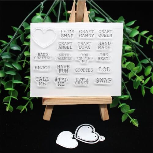 YPP CRAFT Craft Love Tags Metal Cutting Dies Stamps for DIY Scrapbooking/photo album Decorative Embossing DIY Paper Cards
