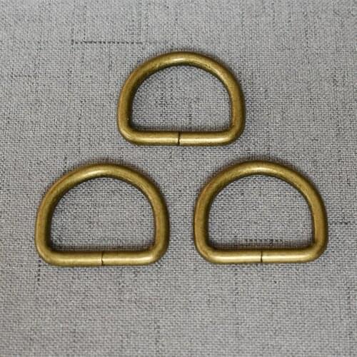 1 Piece 25mm Bronze Strap Belt Dog Collar Chain Web O Dee D Ring Buckle Clasp DIY Heavy Duty Strong Thickness