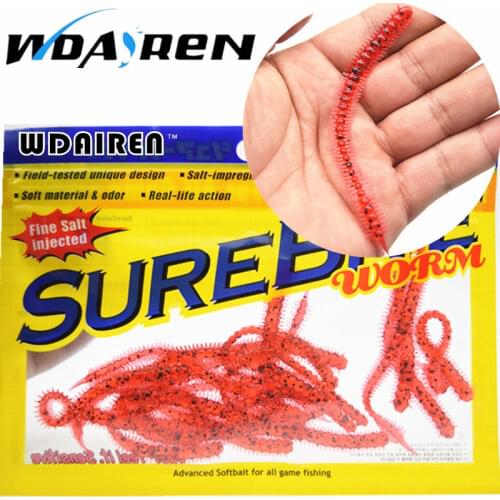 20Pcs/lot 10cm 1.1g Soft Bait Worms fishing lure with salt smell Hot Fishing Takcle Grub Artificial Lures Centipede Lures FA-348