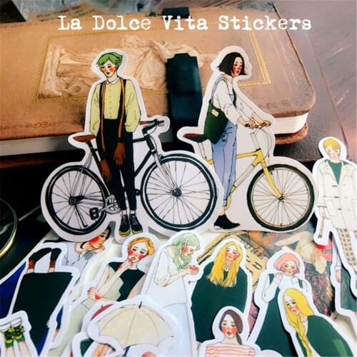 270 Pcs Cute Elegant Indifference Girl Colorful Decoration Sticker Diy Ablum Diary Scrapbooking Junk Journal Sticker Stationery