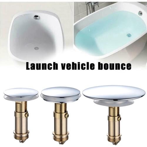 36/38/43/66/69mm Brass Bathtub Plug Replacement Bath Pop Up Waste Plug Only Flat Seal Brass Bathroom Tub Drain Drainer Strainer