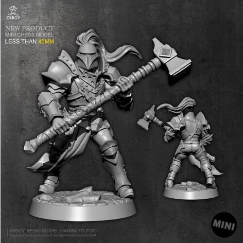 45mm Resin Model Armored warrior self-assembled TD-2292