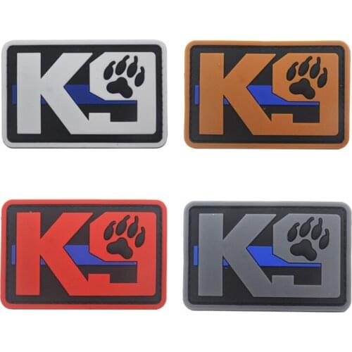 AHYONNIEX 3D Embroidered PVC Armband Magic Stickers K9 Patches Badges Tactical Military Sew On Flag Patch For Jeans Clothes Bags