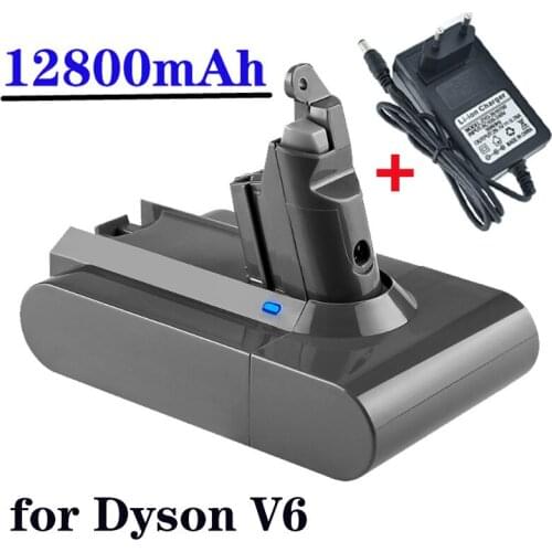 2021 12800mAh 21.6V 12.8Ah Li-ion Battery for Dyson V6 DC58 DC59 DC61 DC62 DC74 SV09 SV07 SV03 965874-02 Vacuum Cleaner Battery