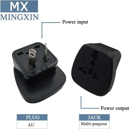 Australia New Zealand universal USA/eu/UK plug power adapter travel charger 10A 2Pin / 250V white/black