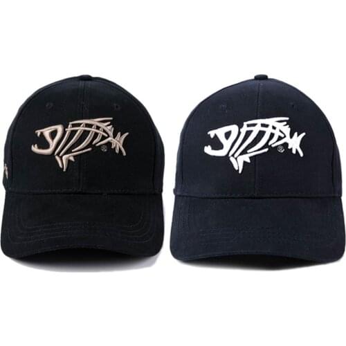 Fishbone Embroidery Baseball cap Outdoor Sports Supplies Headwear Trucker Hat Hip Hop Snapback Cap Unisex Gift