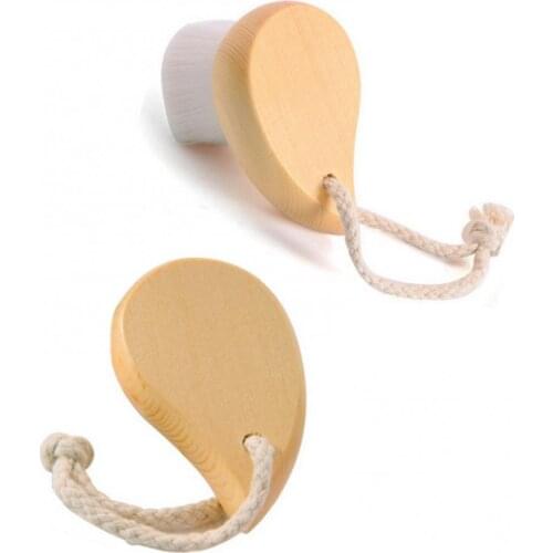 Wooden Comma Shape Facial Cleansing Makeup Tool Manual Blackhead Removal Brush Facial Cleansing Massage Wash Product