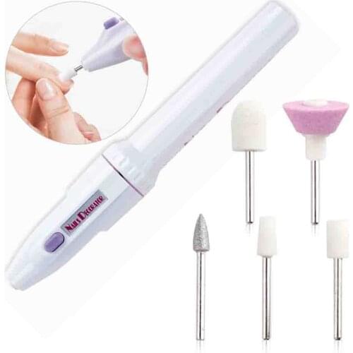 Electric Mini Nail Drill Pen Machine New 5 In 1 Manicure Pedicure Set Gel Polish Remover File Grinder Milling Cutter Accessory
