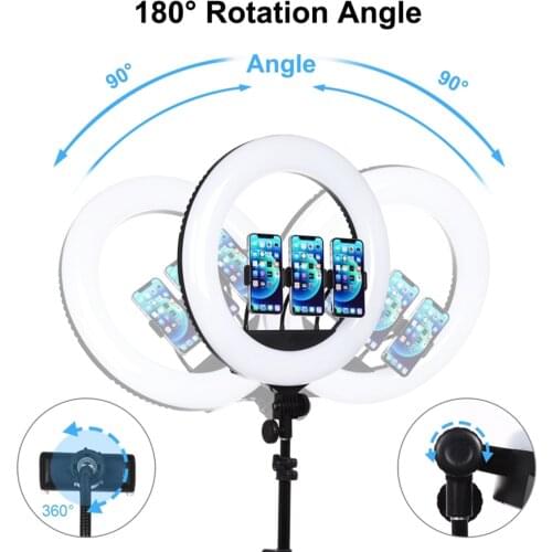 Ring Light Kit 18"/46cm Outer 2700-6500K Dimmable LED Ring Light for Camera, Smartphone