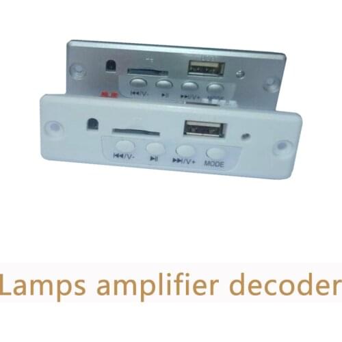 Lamps 2-3W power amplifier decoding board DIY lossless USB/TF card reader/Lighting decoder module support breakpoint memory MD06