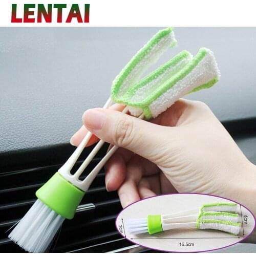 LENTAI For Ford focus 2 3 mk2 fiesta ranger mondeo mk4 Volkswagen polo golf 4 Ssangyong 1Pc Car Double-head Cleaning Brush Tool
