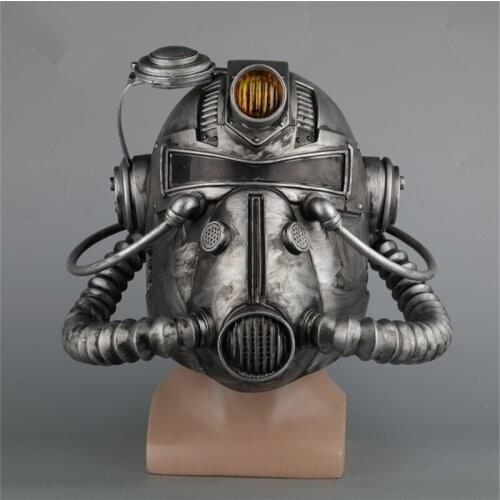 Fallout 76 Vault Boy Radiation Mask Cosplay PVC Kids Adult Power Armour Helmet Full Face Masks Halloween Masquerade Party