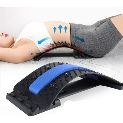Lumbar Massager Back Massager Adjustable Lumbar Orthosis Magnetic Therapy Lumbar Massager for Body Yoga Neck Massager Body Care