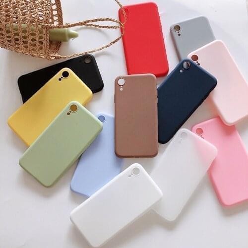Case For Huawei Honor 10 Lite 10i 20i 20 Pro 20s 8S Play 3 9X Pro 8X 8C 8A 7A Pro 7C 8 Lite 7S Nova 5t Candy Color Silocone Cove