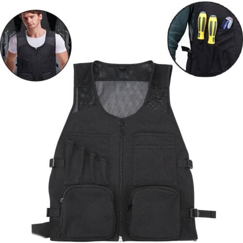 Multi Pocket Tool Bag Electrical Work Vest Clothes Maintenance work Tool Vest
