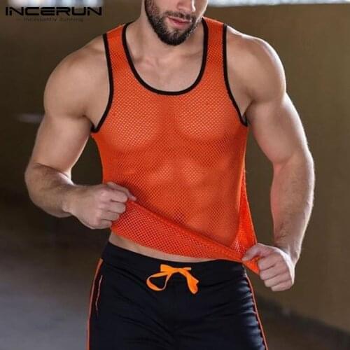 INCERUN 2021 New Men Gym Clothing Mens Bodybuilding Tank Top Sleeveless Singlet Sweatshirt Fitness Workout Sportswear Top S-5XL