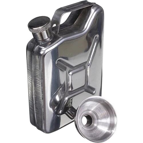 New 5oz Drink Bottle Hip Flask Stainless Steel Funnel Liquor Funnel Wedding Party Bar Liquor Whisky Bottle Drinkware Alcohol Cap