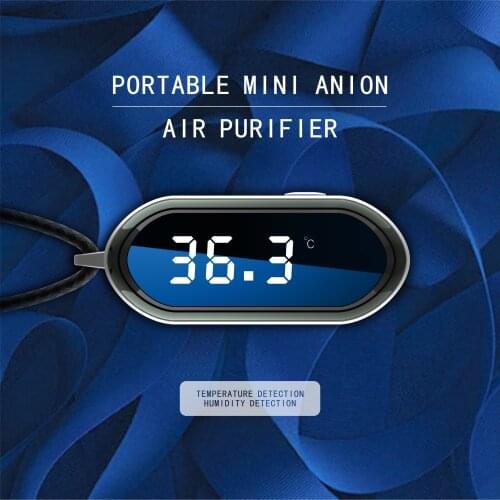 KIMRIG Air Purifier Fashionable Personal Wearable Mini Portable Car Oxygen Bar Negative Ion Generator Hanging Neck Air Purifier